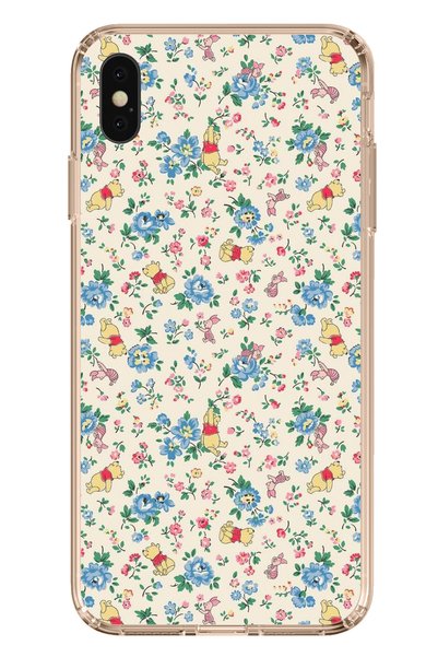TechTree حافظة سيليكون شفافة متوافقة مع هاتف iPhone XS MAX مع دب ويني بوه وال...