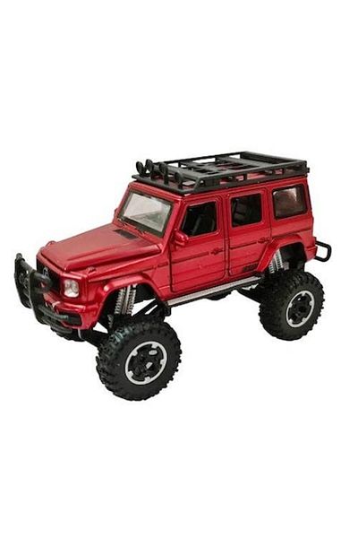 OEM Metal Model Car with Shocks and Rubber Wheels, Opening Doors, Lights and Sounds, 1:32, Red SUV