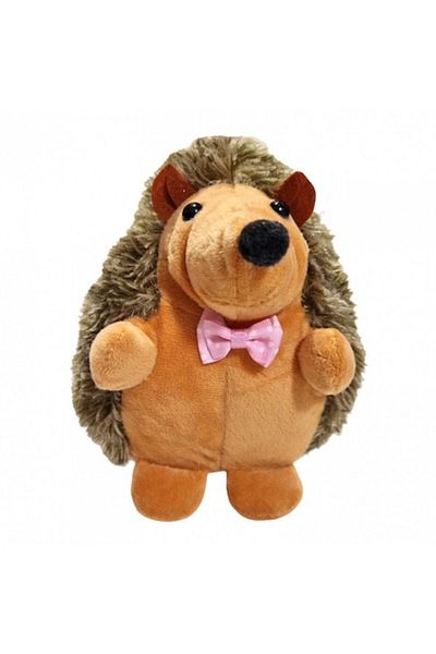 OEM Plush Toy, Elegant Hedgehog with Bow 18 cm