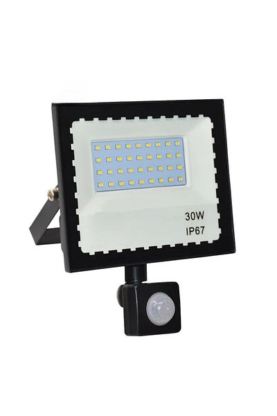 OEM LED Projector, 30W, 2100 lm, Motion Sensor, IP67, Waterproof, Black