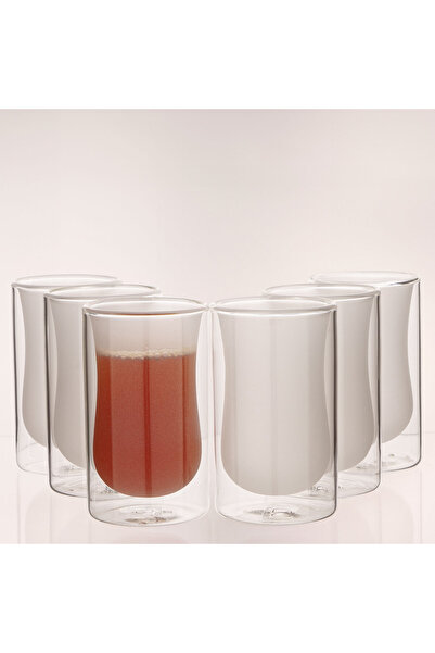 Dallaty Rio porcelain 12pcs double glass tea set