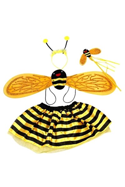 OEM Costum de albină cu aripi modelabile, fustă, baghetă și antene