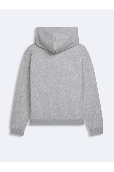 Ltb Printed Hooded Regular Fit Sweatshirt Without Zipper
