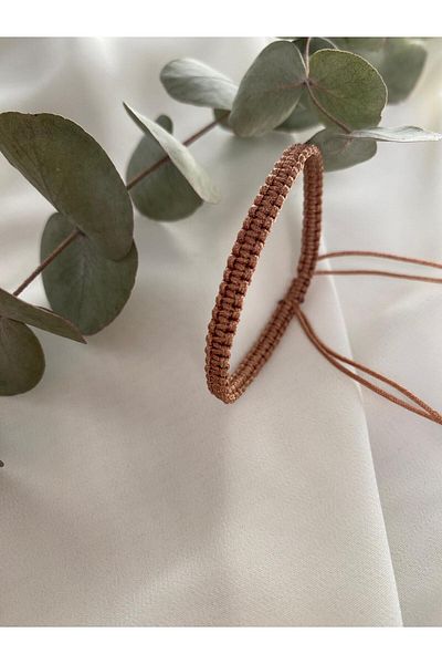 sabiha aksesuar Macrame Weave String Bracelet Surfer Bracelet - Water Resistant, Adjustable Handmade Bracelet