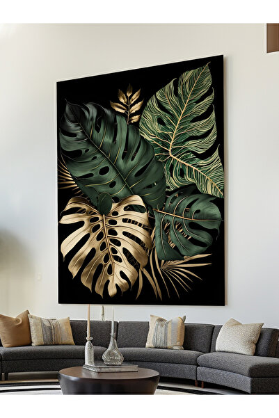 ESLEM MONSTERA BİTKİ KANVAS KANVAS TABLO