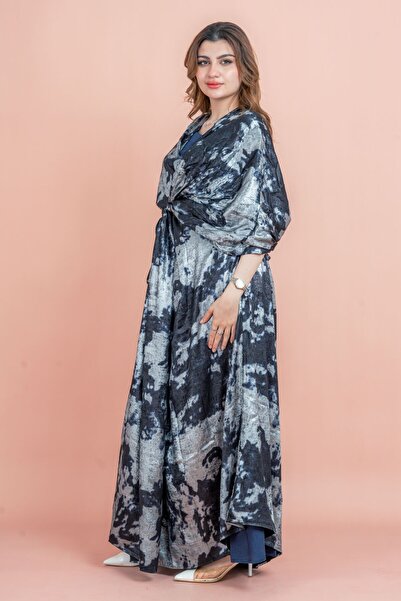 IKKXA Shimmer Wrap Design Elegant Jalabiya