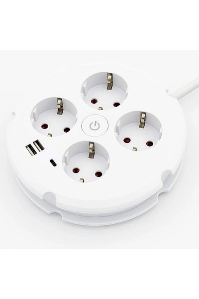 OEM Electric Extension Cord 4 Outlets and USB C Port