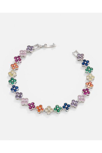 LONDONACS Steel Flower Patterned Bracelet
