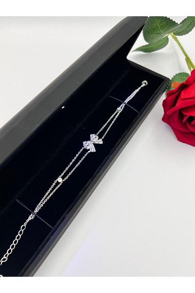Sepetten Eve Bow Bracelet in Lighted Bracelet Box Vip Gurup Tarnish-Free Colorfast Steel Bracelet