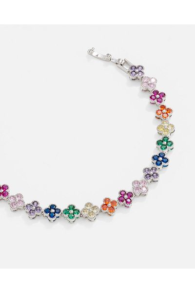 LONDONACS Steel Flower Patterned Bracelet