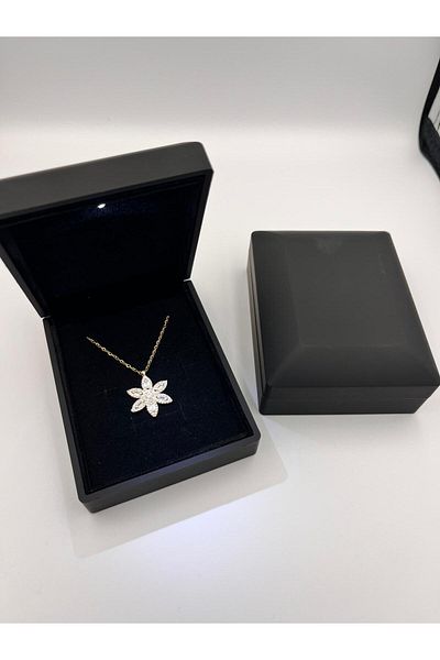 Sepetten Eve Silver Lotus Flower Necklace in Illuminated Box Vip Group