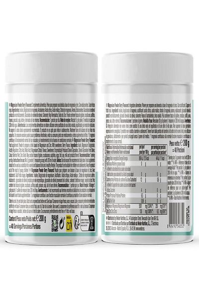 Weider Magnesium(Magnesium) 200g Magnesium Bisglycinate and Citrate in Powder with Zinc Bone Support