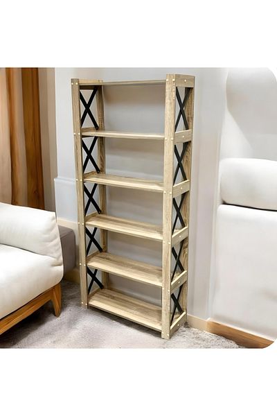 Kreslo Storage cabinet with open shelves - Height: 163 cm, Width: 73 cm, Depth: 27 cm