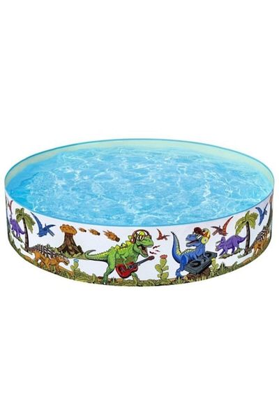 BESTWAY Piscina copii, Bestway, model Dinozauri, 244x244x46cm, 2074L