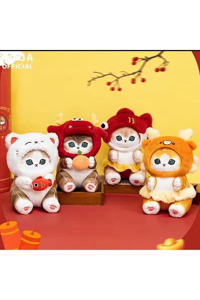 NB market Orange Dragon Mofusand Plush Toy Mega Size 40cm Collectible Mofusand Cat Plush