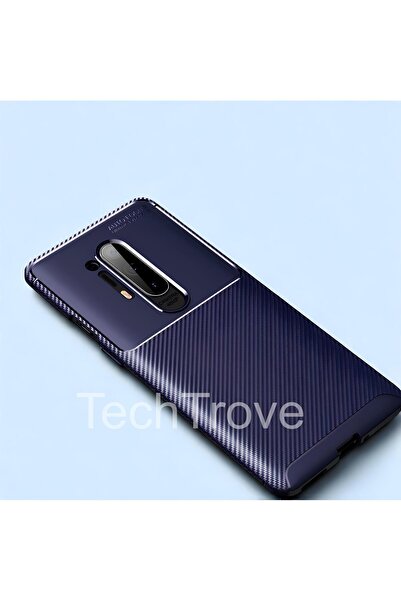 TechTrove One Plus 8 Pro Kılıf Kamera Korumalı Darbe Emici Karbon Fiber Desen...