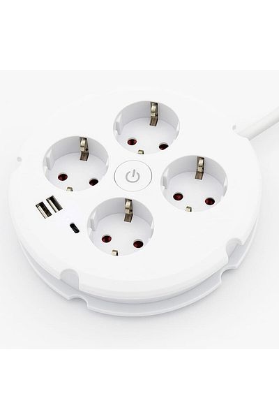 OEM Electric Extension Cord 4 Outlets and USB C Port