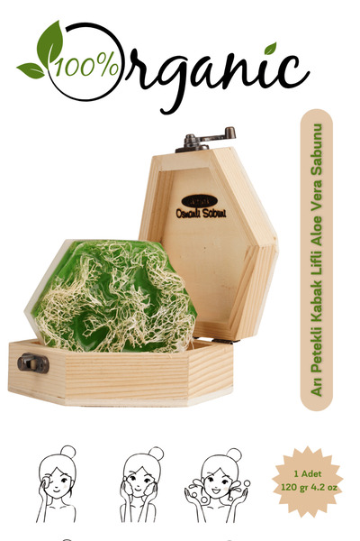 aktürk osmanli sabuni Doğal Arı Petekli Aloe Vera Sabun 120 gr | Kabak Lifli ...