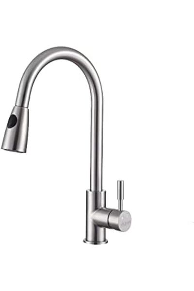 fitto Kitchen Faucet with Pull-Down Design, 360-Degree Rotating Spout from (7017)