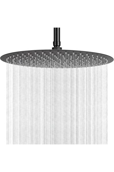 fitto 16-Inch Ultra Slim Matte Black Showerhead