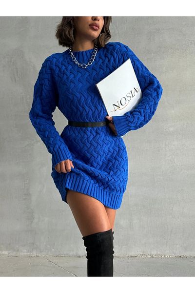 nosia fashion Cross Braided Standard Size Knitwear Tunic