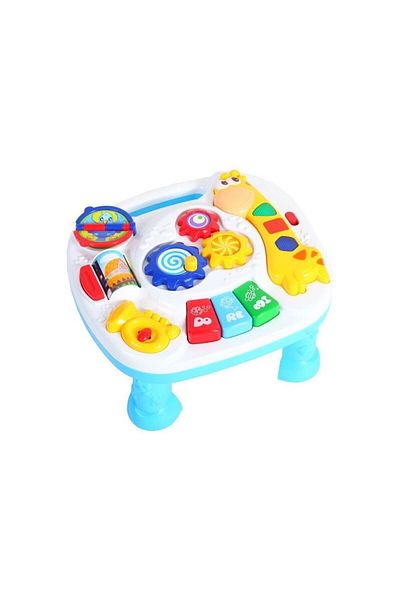 MalPlay Centru de activitati interactiv 2in1, masuta cu Girafa, cu lumini si sunete