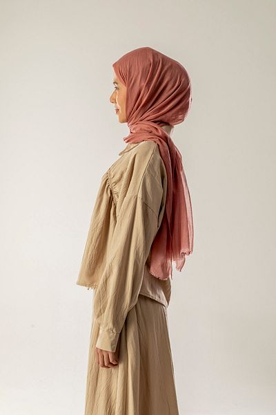 FLEUR SOİE Cotton Shal Dry Rose