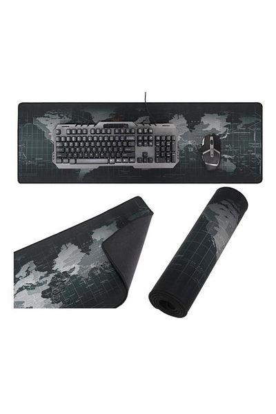 TechGS Gaming/Office Mousepad, Anti-Slip, World Map