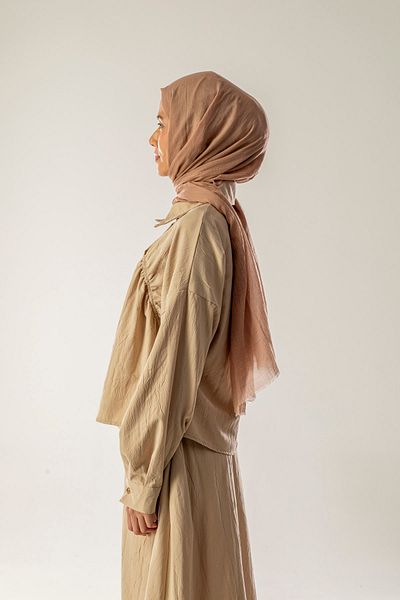 FLEUR SOİE Cotton Shal Flat White