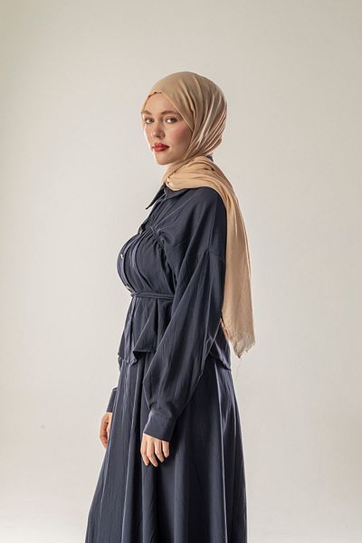 FLEUR SOİE Cotton Shawl Latte
