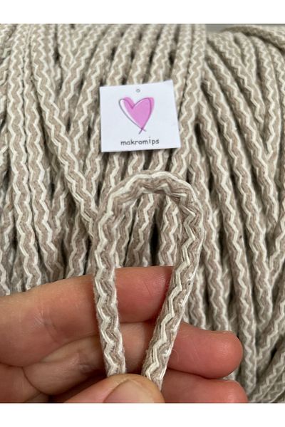 Makromİps Sewable Tress Weaving Cotton String (10 Meters) Rope Cord Jute Hobby Bags Basket Supplies String