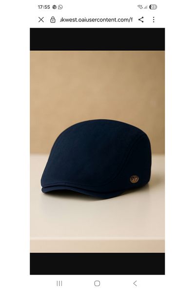 ALASEREN British Cap Duck Cap 100% Linen Fabric
