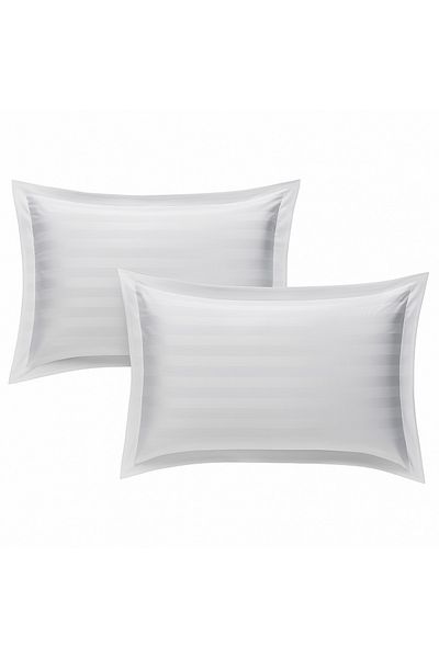 NAJMA 9-Pieces Hotel Striped Comforter Set For Double Bed, Microfiber Filling