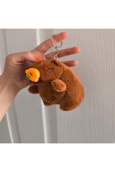 senacacollection Capybara (KAPIBARA) Λούτρινο Μπρελόκ 13 εκ. Τσάντα Charmi 1 Τεμάχιο