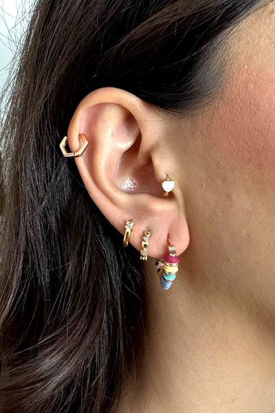Angels And Wings Colorful Stylish Design V Model Earrings