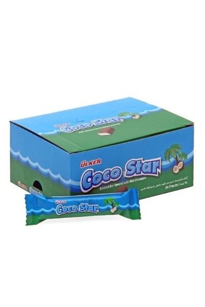 Ülker Cocostar Hindistan Cevizli Çikolata 25g x 24’lü – Yoğun Lezzet Paketi Toplam 600g