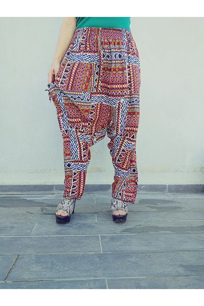 hoaryage Viscose Pressed Fabric Floral Patterned Shalwar with Pockets 100% Cotton34Size95Kgup