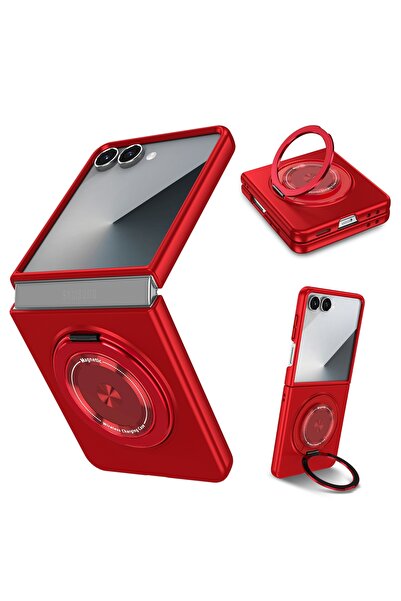 REDz Accessories Husă MagSafe cu inel rotativ pentru Samsung Z Flip7, încărca...