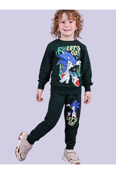 LİLLYPİCCA Boy's Character Printed Crew Neck Tracksuit Set