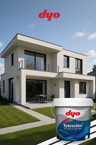 Dyo Teknotex PTFE Katkılı Teflonlu Dış Cephe Boyası (2,5L - 7,5L - 15L) | Üstün Koruma, Leke Tutmaz