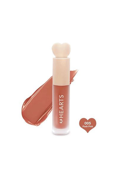 Hearts Hearts Liquid Matte Lipstick Posh Pink 005