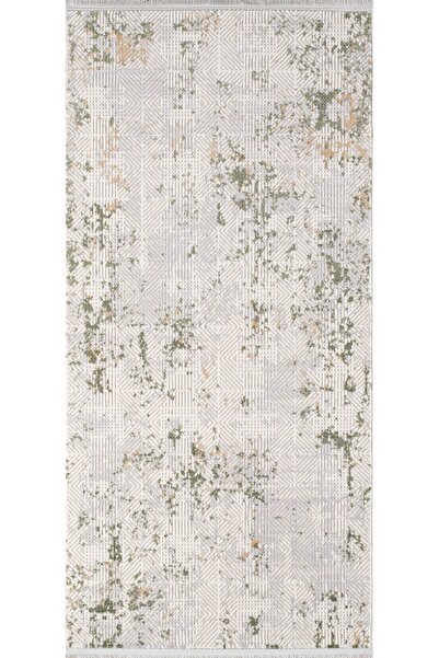 Halı Sepeti Artemis Halı Rosa 01104d Krem Yeşil Halı Yumuşak Dokulu Salon Kor...