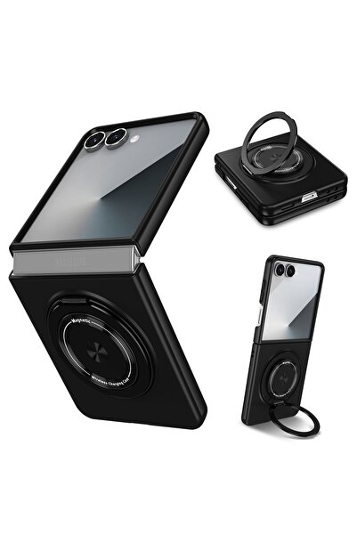 REDz Accessories Husă MagSafe cu inel rotativ pentru Samsung Z Flip7, încărca...