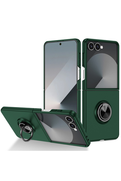 REDz Accessories Carcasă cu inel rotativ metalic pentru Samsung Z Flip7, prot...