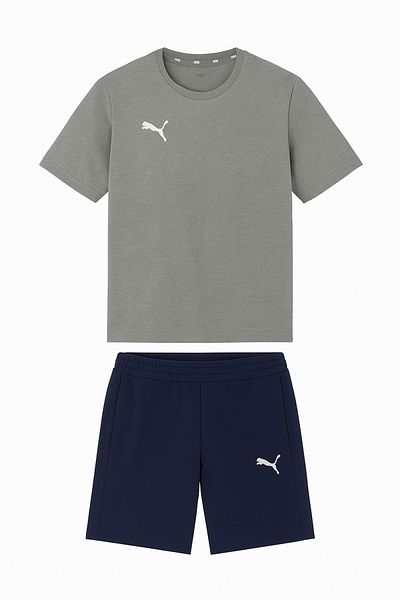 Puma TimeGoal Casual 658608-658615 Αθλητικό κοστούμι με κοντό μπλουζάκι