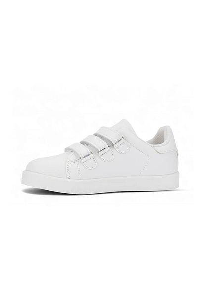 ROCKY SPORT Simple Children's Velcro Orthopedic Comfortable Light Sole White Lighted Sports Shoes Sneaker
