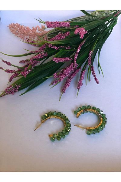 DOĞALYA Women's Crystal Stone Earrings
