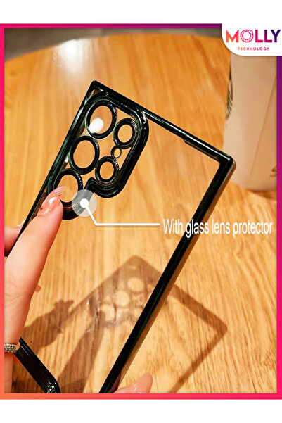 Molly Huawei P40 LİTE Için Kenarları Sierra Blue Lens Koruyuculu Lou Lazer Şeffaf Silikon Kılıf