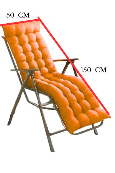 MoMMe Chair Mattress Long Model 50X150 cm Orange