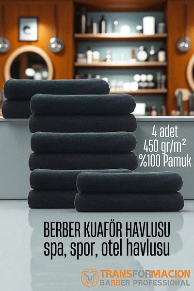Transformacion Prosop de frizerie pentru coafura 10 buc. prosop de bumbac pentru frizerie 50x90 negru 721905